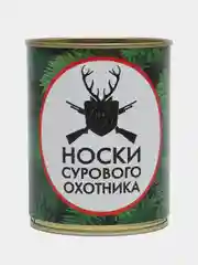 Мятный носки мужские в банке