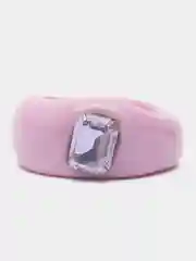 Розовый кольцо со стразой