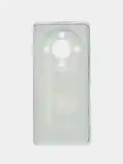 Хром силиконовый чехол на Honor X9B (Хонор X9B), прозрачный, с рисунком, защита камеры