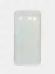 Голубой силиконовый чехол на Google Pixel 8A (Гугл Пиксель 8А), с рисунком, защита камеры