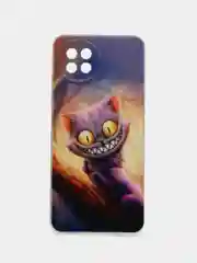 Индиго силиконовый чехол на Itel S23 (Ител S23), прозрачный, с рисунком, защита камеры