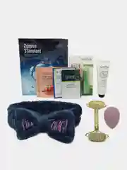 Бежевый меланж подарочный набор косметики из 9-и предметов Beauty Box