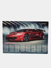 Настольное покрытие, коврик А3+, пластик, 46x33 см, Sport Car, Brauberg, 270401