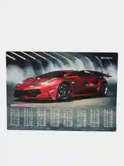Настольное покрытие, коврик А3+, пластик, 46x33 см, Sport Car, Brauberg, 270401