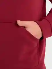 Бордовый худи на флисе, мужская толстовка, свитшот, свитер, маломерка