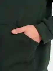 Тёмно-зелёный худи на флисе, мужская толстовка, свитшот, свитер, маломерка