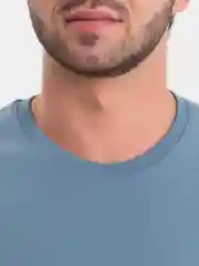Голубой лонгслив мужской