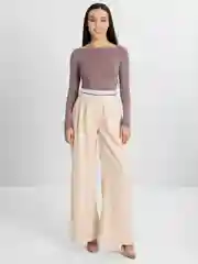 Кремовый брюки женские