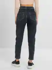 Синий джинсы женские mom