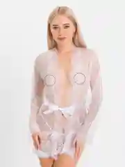 Белый халат женский, домашний