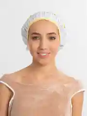 Желтый шапочка для душа, многоразовая