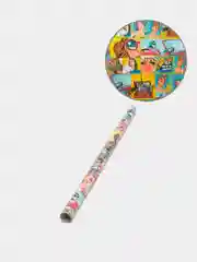 Ледяной бумага глянцевая подарочная новогодняя "Pop-art"