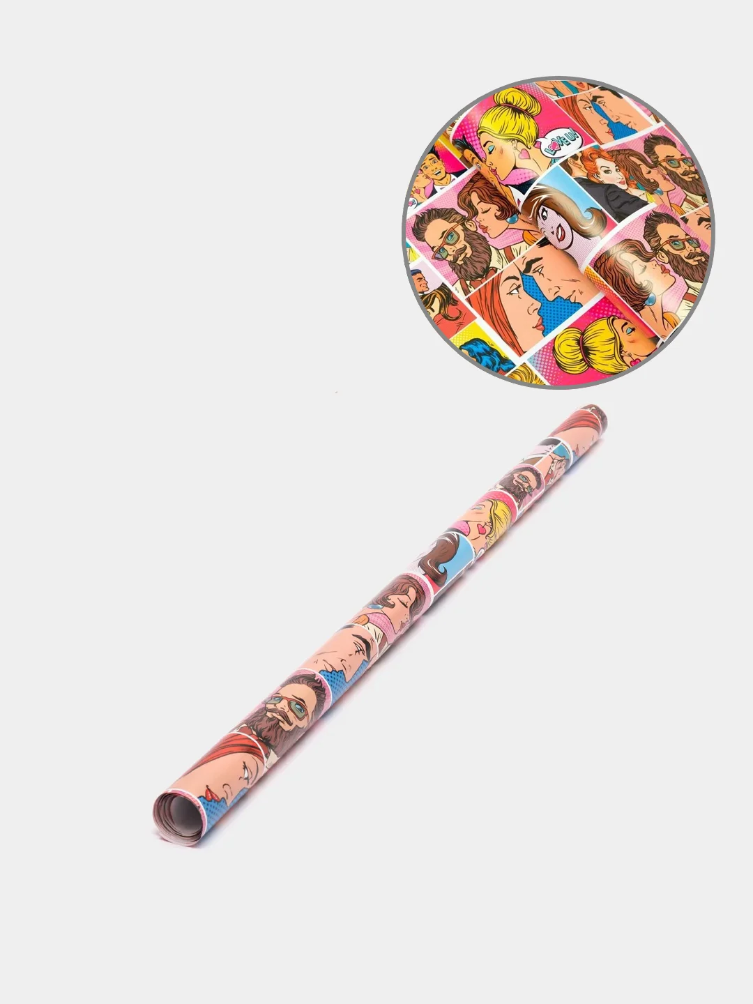 Конфетный бумага глянцевая подарочная новогодняя "Pop-art"
