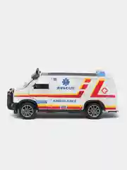 Белый металлическая коллекционная машинка GMC Chevy Van фургон