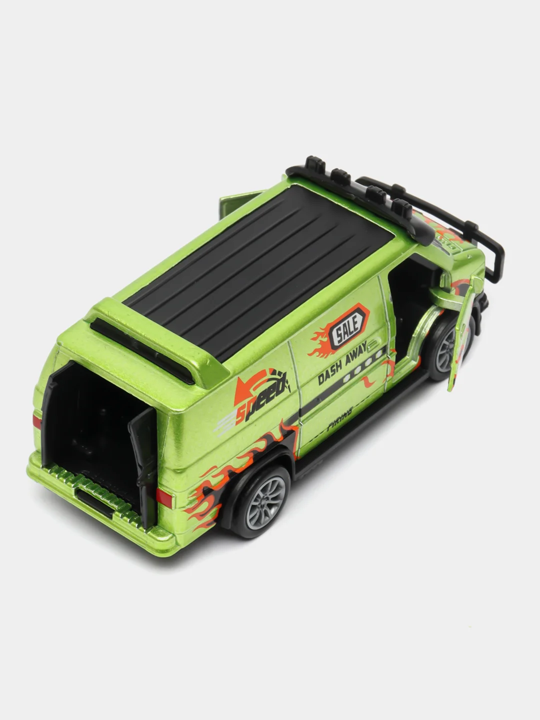 Зеленый металлическая коллекционная машинка GMC Chevy Van фургон