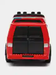 Красный металлическая коллекционная машинка GMC Chevy Van фургон