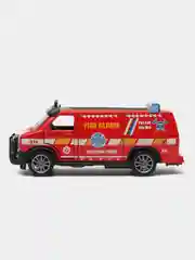 Красный металлическая коллекционная машинка GMC Chevy Van фургон