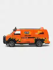 Оранжевый металлическая коллекционная машинка GMC Chevy Van фургон