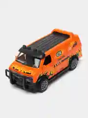Оранжевый металлическая коллекционная машинка GMC Chevy Van фургон