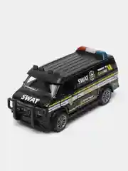 Черный металлическая коллекционная машинка GMC Chevy Van фургон