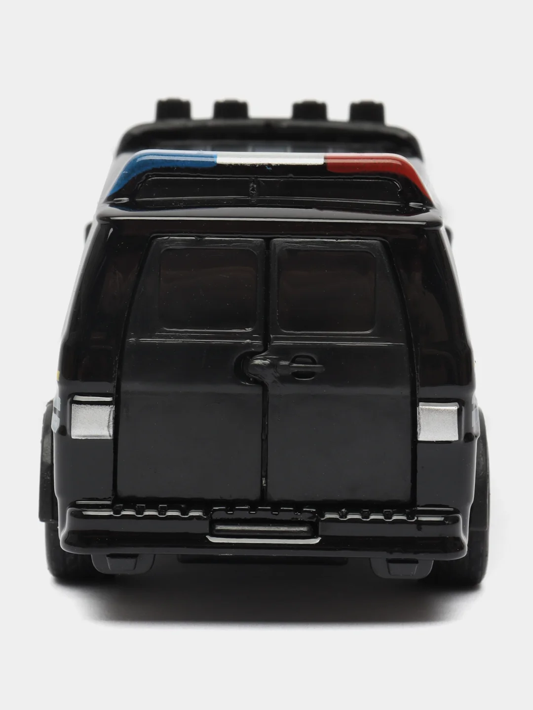 Черный металлическая коллекционная машинка GMC Chevy Van фургон