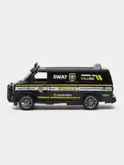 Черный металлическая коллекционная машинка GMC Chevy Van фургон
