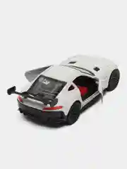 Белый металлическая коллекционная машинка Mercedes AMG GTR