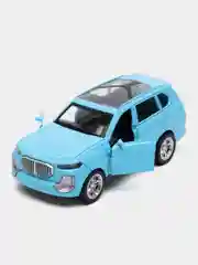 Голубой металлическая коллекционная машинка BMW X7