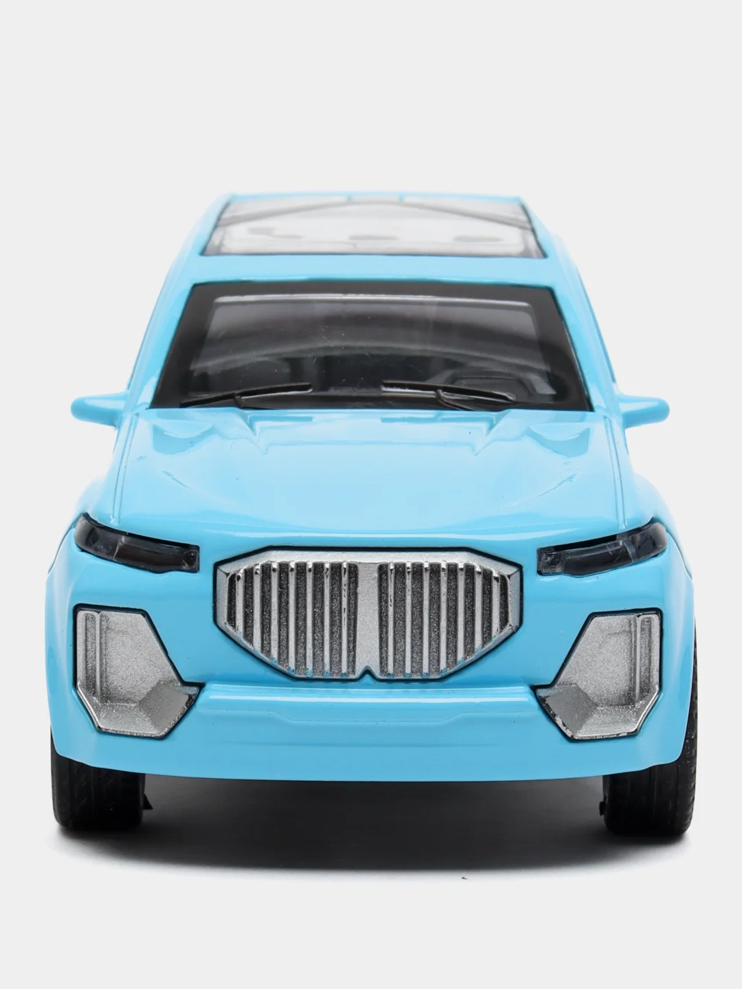 Голубой металлическая коллекционная машинка BMW X7