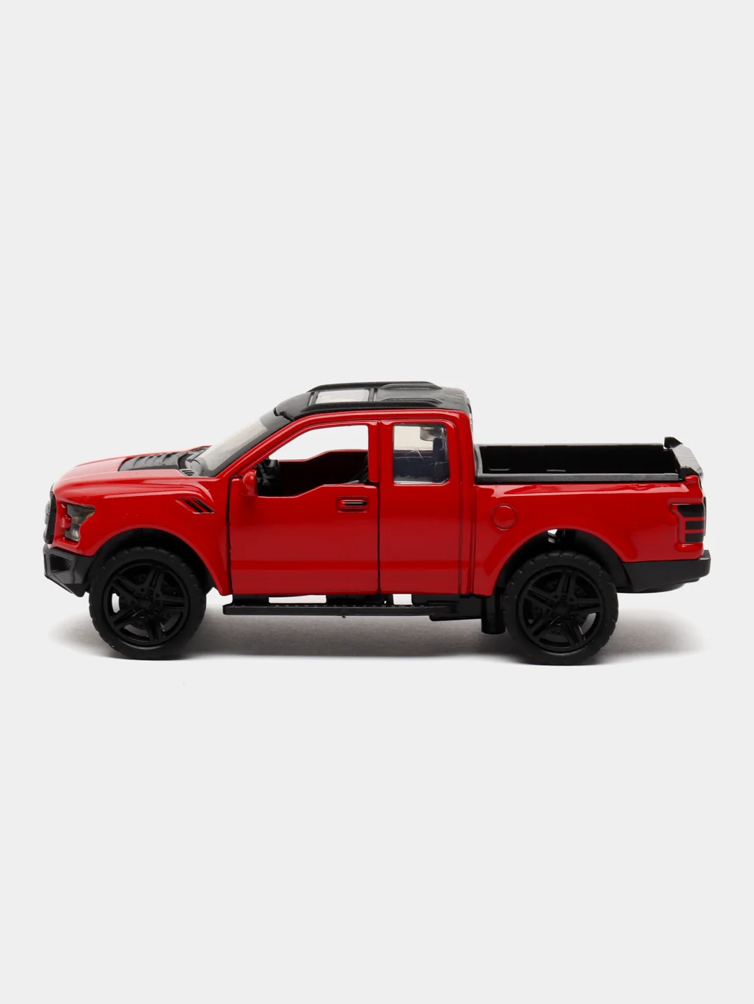 Красный металлическая коллекционная машинка Ford Raptor Пикап
