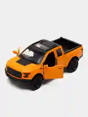 Оранжевый металлическая коллекционная машинка Ford Raptor Пикап