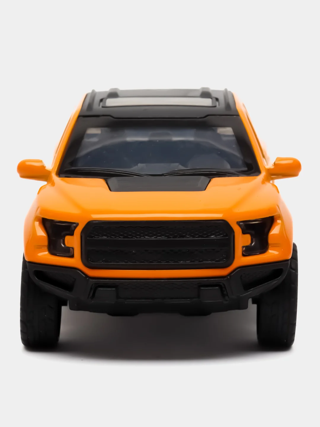 Оранжевый металлическая коллекционная машинка Ford Raptor Пикап