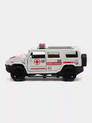 Белый металлическая коллекционная машинка Hummer