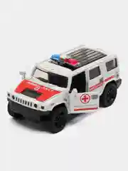 Белый металлическая коллекционная машинка Hummer