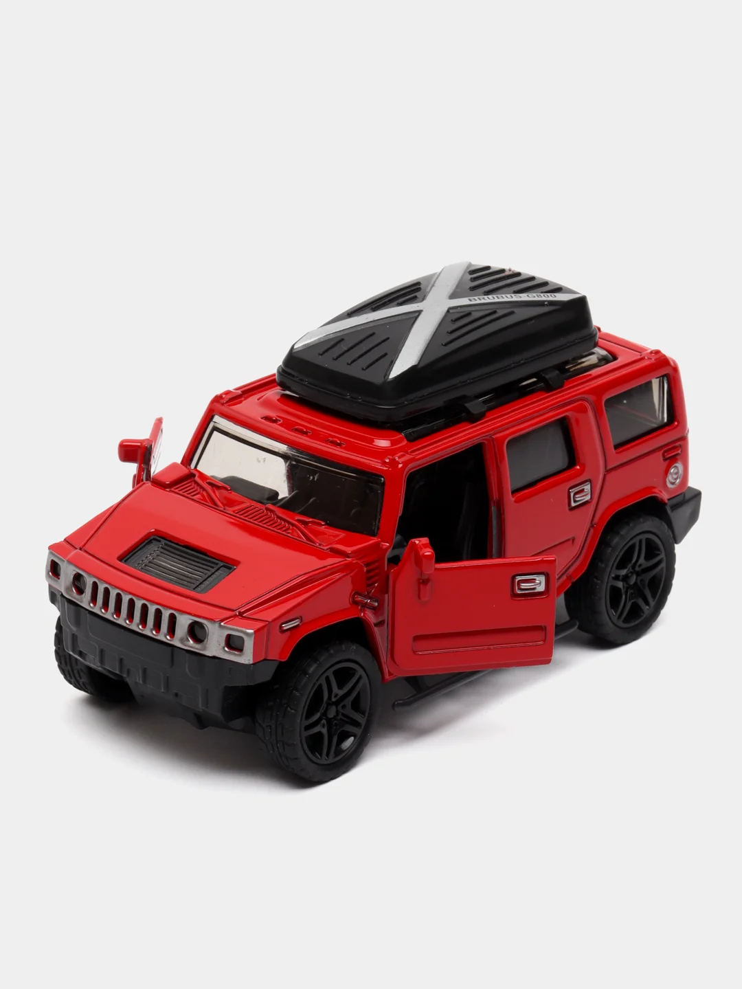 Красный металлическая коллекционная машинка Hummer
