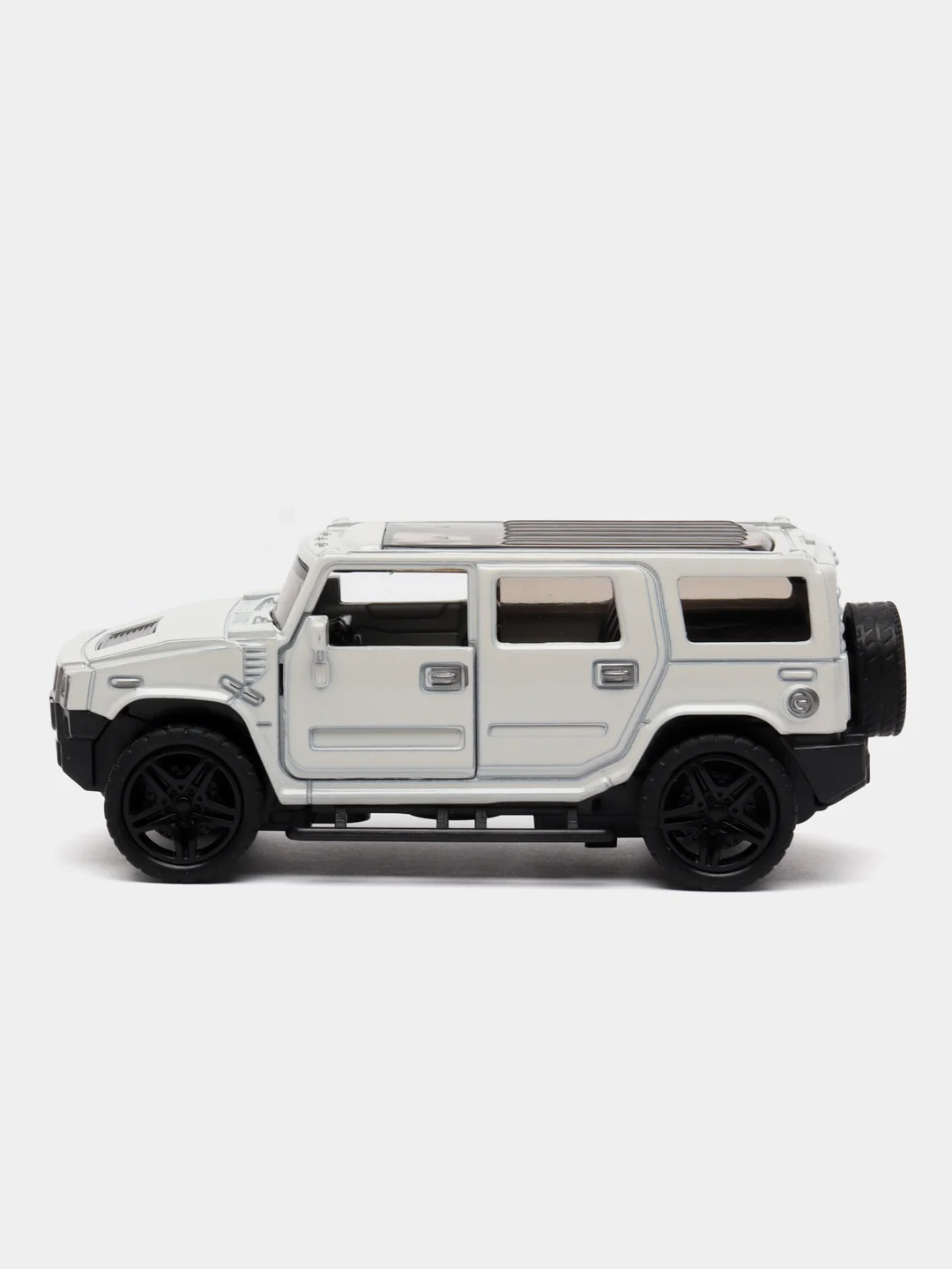 Серебряный металлическая коллекционная машинка Hummer