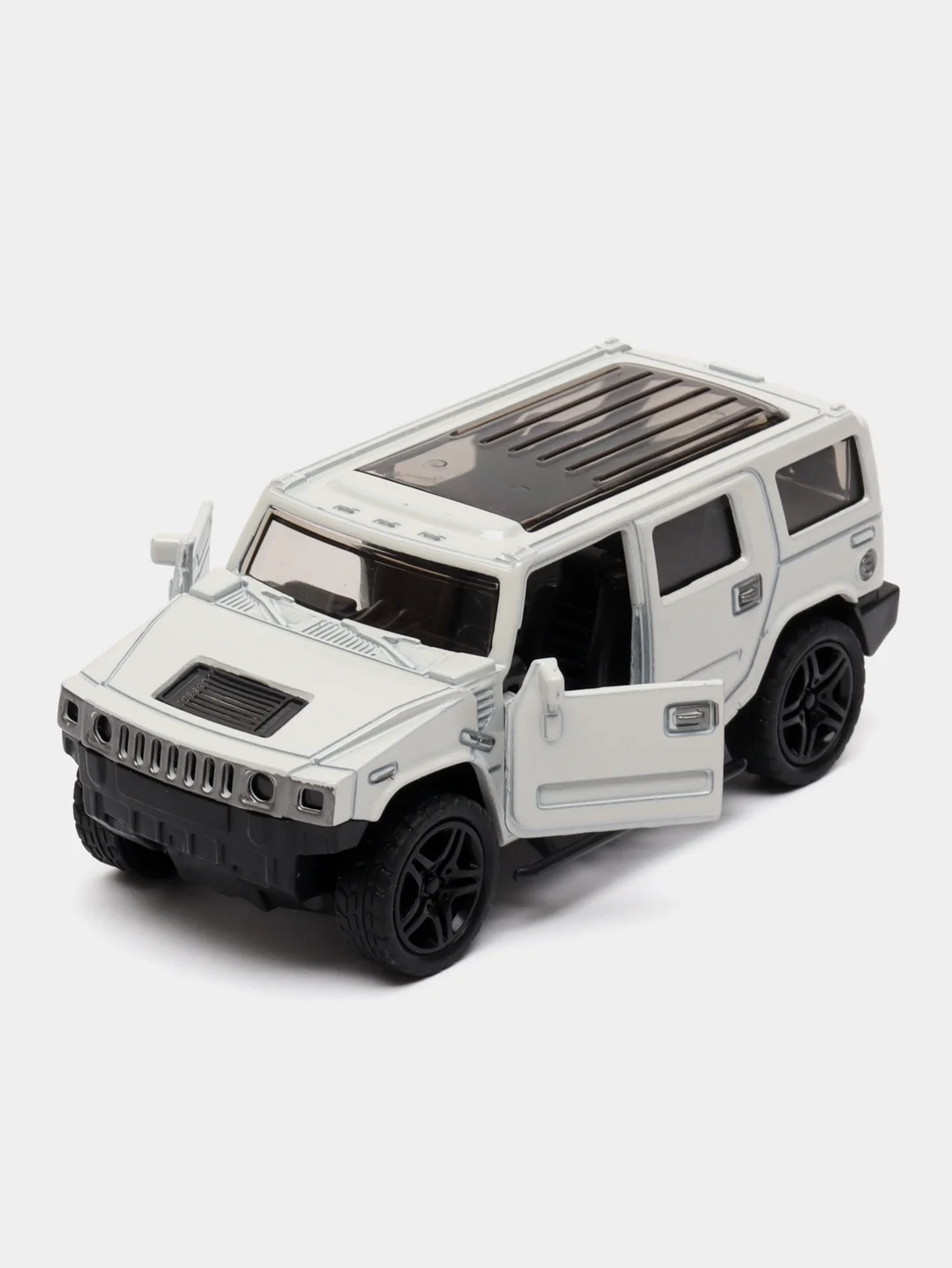Серебряный металлическая коллекционная машинка Hummer