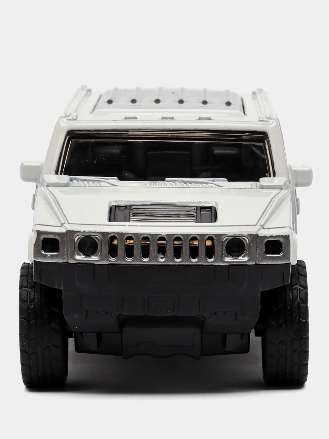 Серебряный металлическая коллекционная машинка Hummer