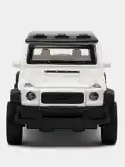 Белый металлическая коллекционная машинка Mercedes Benz Gкласс пикап