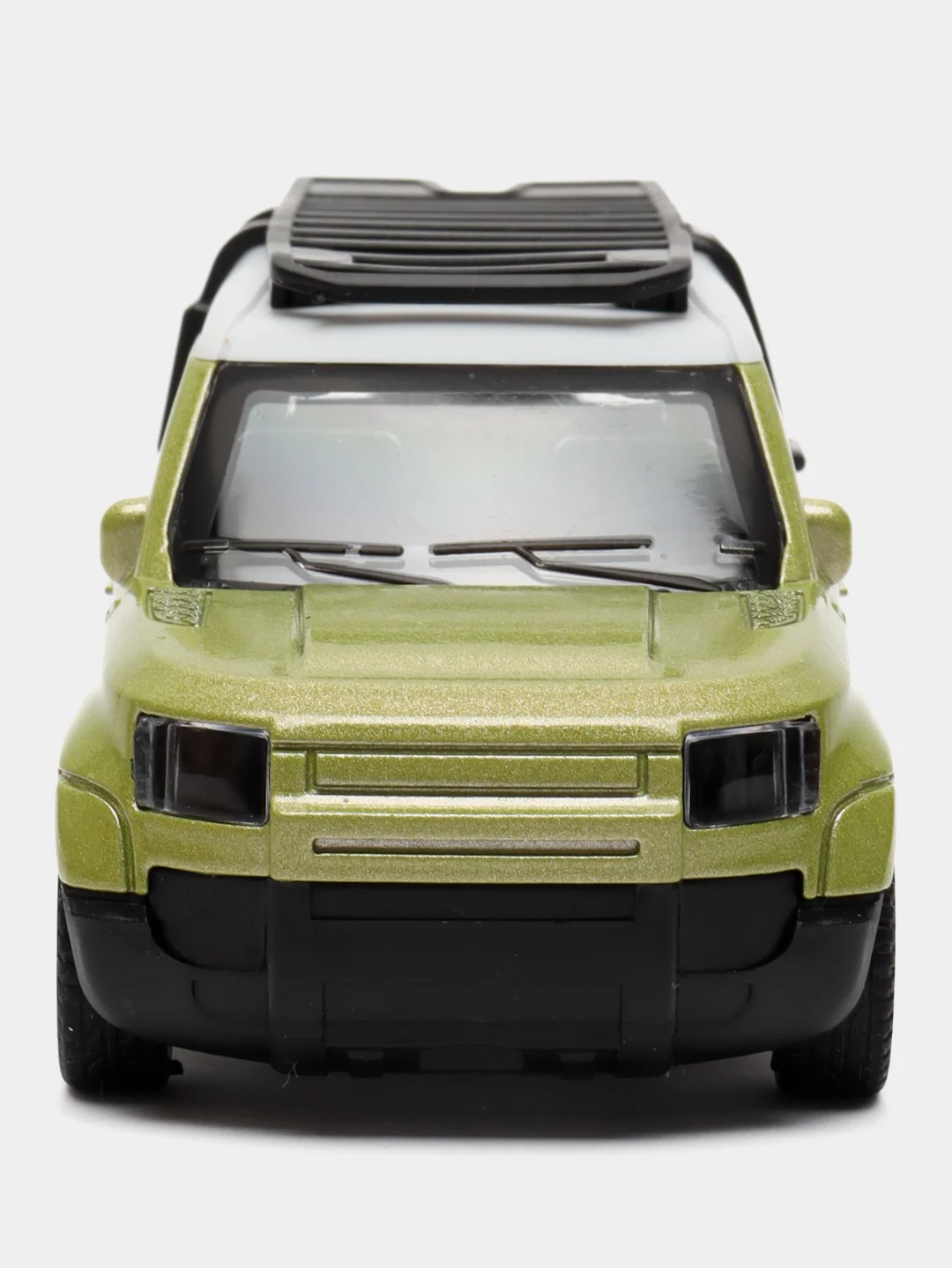 Зеленый металлическая коллекционная машинка Land Rover Defender