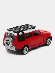 Красный металлическая коллекционная машинка Land Rover Defender