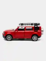 Красный металлическая коллекционная машинка Land Rover Defender