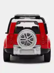 Красный металлическая коллекционная машинка Land Rover Defender