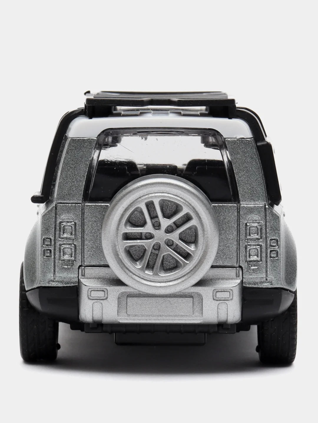Серебряный металлическая коллекционная машинка Land Rover Defender