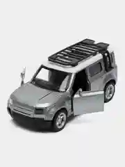 Серебряный металлическая коллекционная машинка Land Rover Defender
