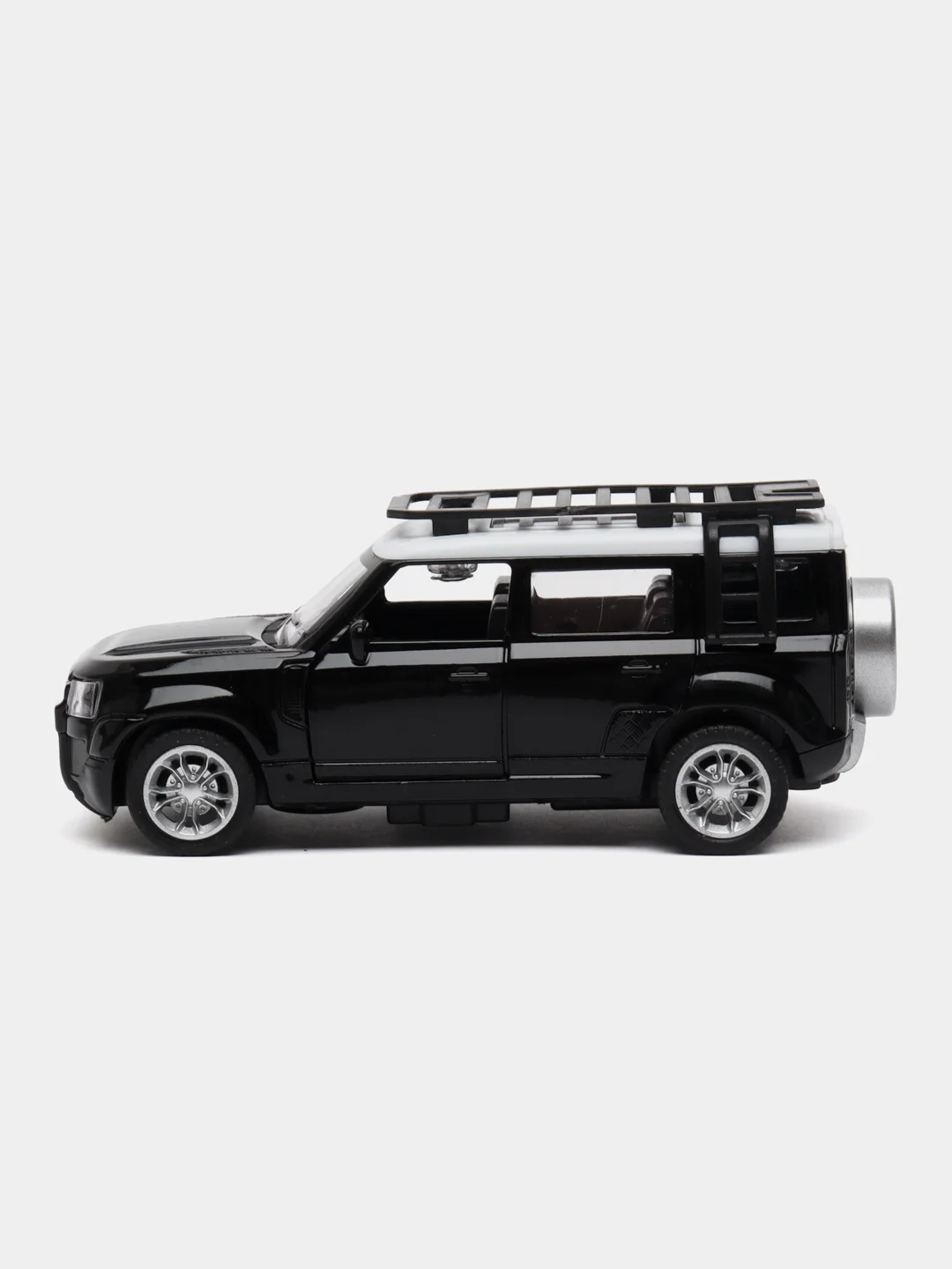Черный металлическая коллекционная машинка Land Rover Defender