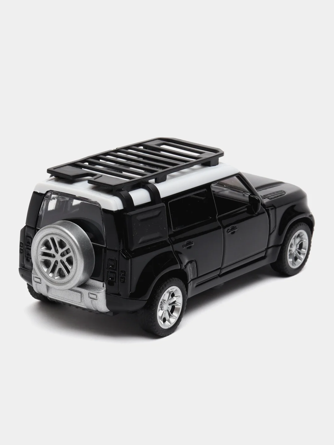 Черный металлическая коллекционная машинка Land Rover Defender