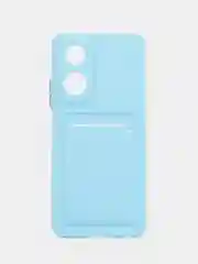 Ледяной чехол для Oppo A58 4G (Оппо А58) с карманом для карт