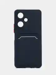 Морской силиконовый чехол для Vivo Y27 / Виво у27 с карманом для карт, прозрачный