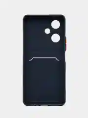 Морской силиконовый чехол для Vivo Y27 / Виво у27 с карманом для карт, прозрачный